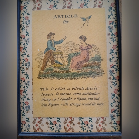 Vintage ETHAN ALLEN  The Paths of Learning Grammer Illustrated Print - Picture 3 of 4